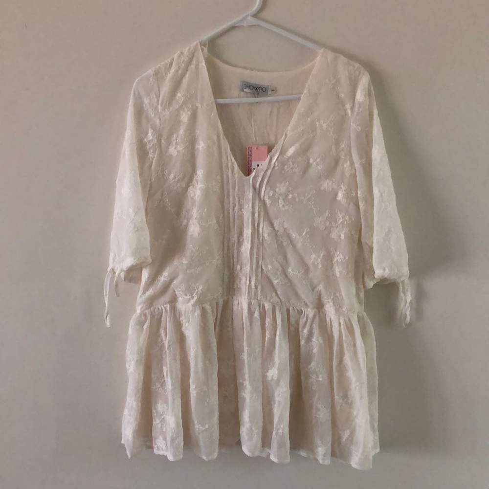 White lace dress